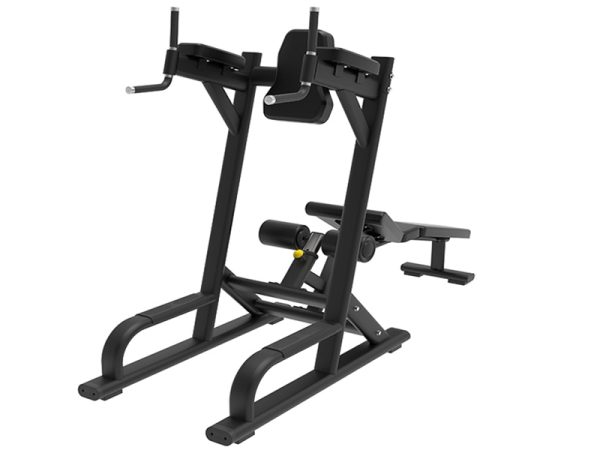 Aparato combinado para elevación de rodillas y abdominales